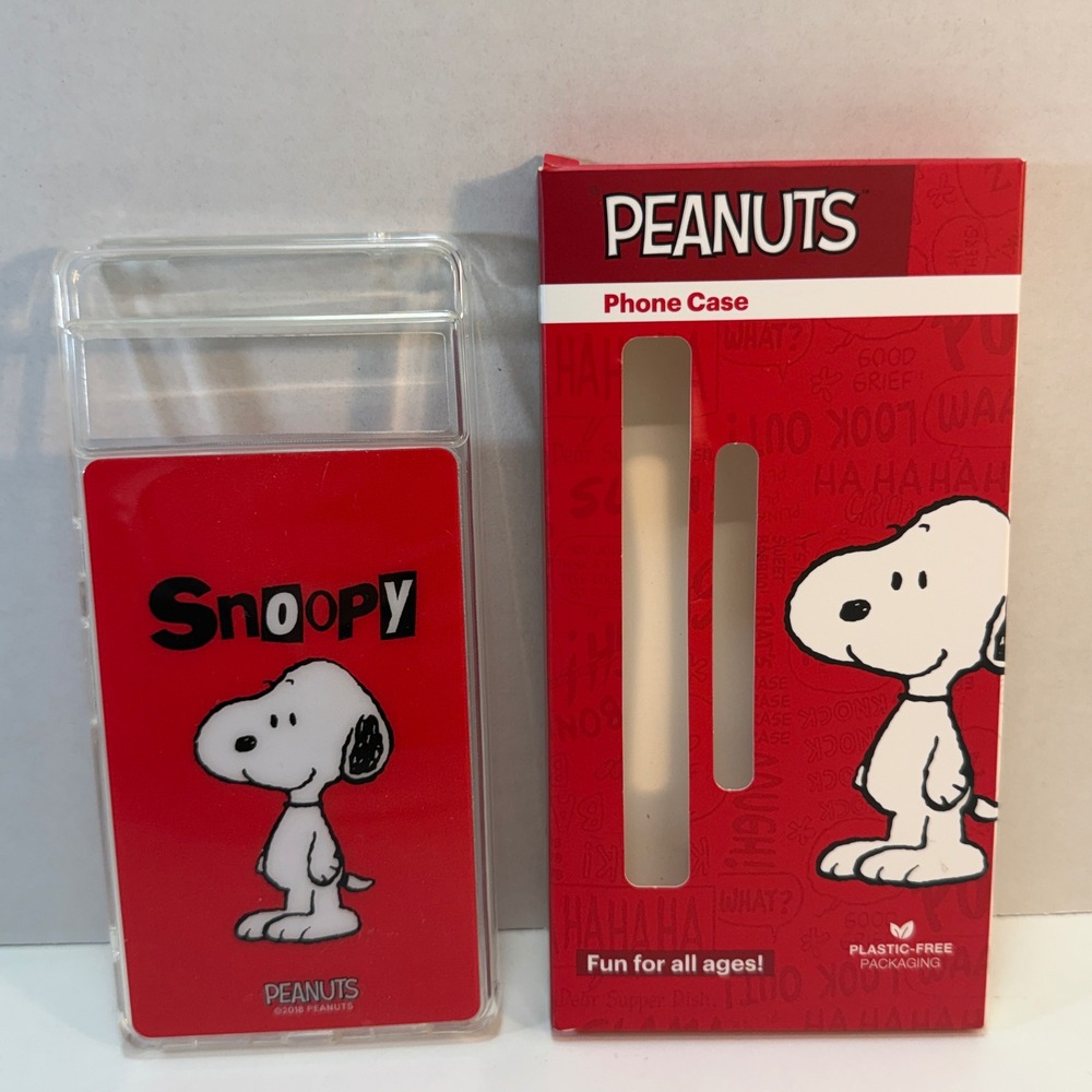 Peanuts Snoopy Phone Case Google Pixel 6 Red Clear‎ Graphic Cover Cartoon